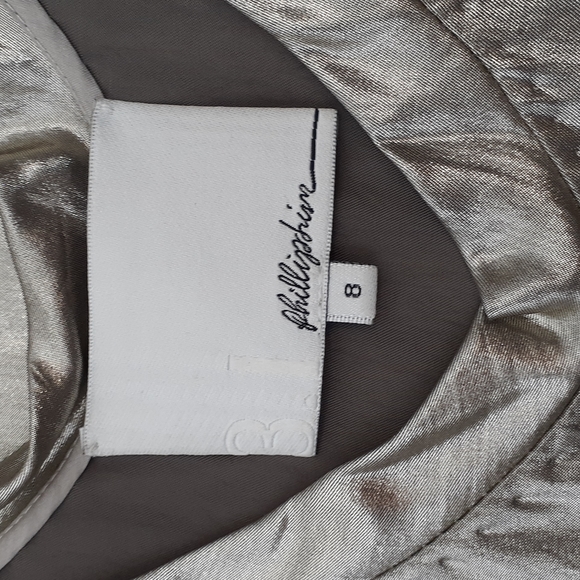 3.1 phillip Lim silver tunic blouse size 8 - Picture 6 of 7